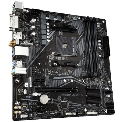 Материнська плата Gigabyte A520M DS3H AC Socket AM4