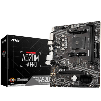 Материнська плата MSI A520M-A Pro Socket AM4 Материнська плата MSI A520M-A Pro Socket AM4