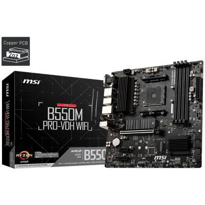 Материнська плата MSI B550M PRO-VDH Wi-Fi Socket AM4 Материнська плата MSI B550M PRO-VDH Wi-Fi Socket AM4