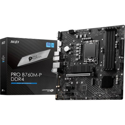 Материнська плата MSI Pro B760M-P DDR4 Socket 1700 Материнська плата MSI Pro B760M-P DDR4 Socket 1700