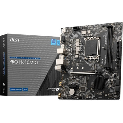 Материнська плата MSI Pro H610M-G Socket 1700 Материнська плата MSI Pro H610M-G Socket 1700
