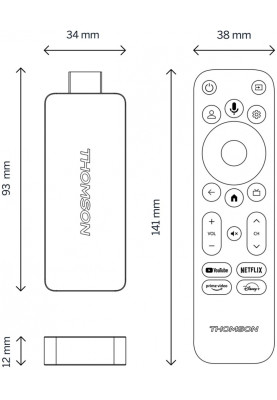 Медіаплеєр Thomson Streaming Stick 4K UHD 140G