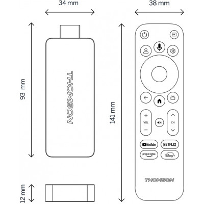 Медіаплеєр Thomson Streaming Stick 4K UHD 140G