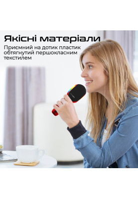 Мікрофон для караоке Promate VocalMic Bluetooth LED Red