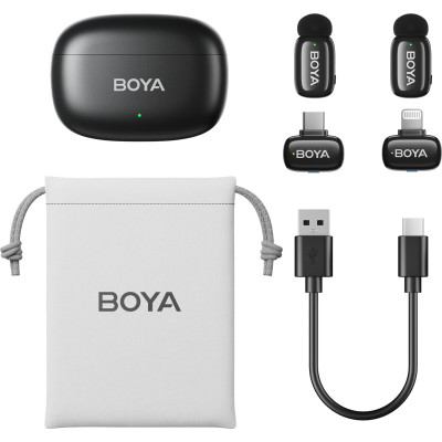 Мікрофон BOYA mini-12 Type-C/Lightning Black