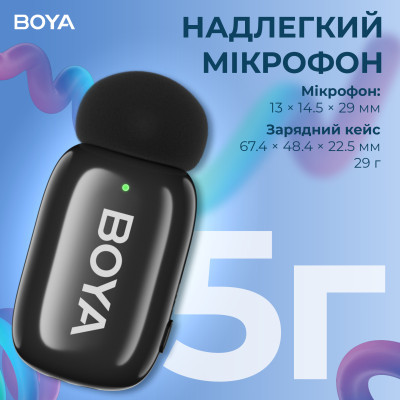 Мікрофон BOYA mini-12 Type-C/Lightning Black