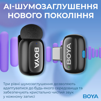 Мікрофон BOYA mini-16 Type-C Black