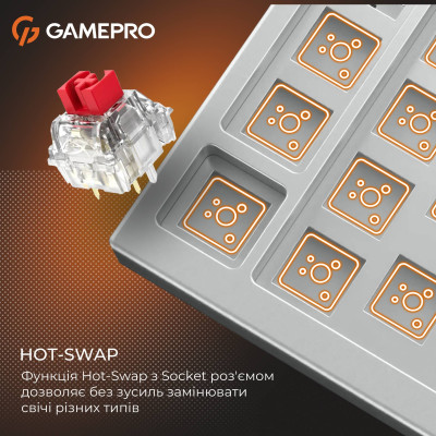 Клавіатура GamePro Genesis MK116 Silverlight