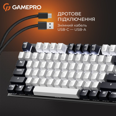 Клавіатура GamePro Genesis Metallic MK144B Outemu Red Swithes USB Black Клавіатура GamePro Genesis Metallic MK144B Outemu Red Swithes USB Black