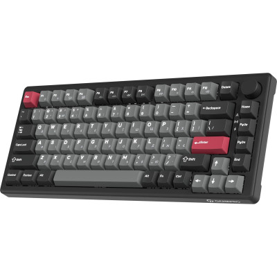 Клавіатура бездротова GamePro Asgard Yord Keychron Super Red Switch Black (MK266BK)