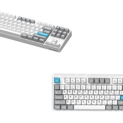 Клавіатура бездротова GamePro Asgard Ragnar Keychron Super Red Switch White (MK285WH)
