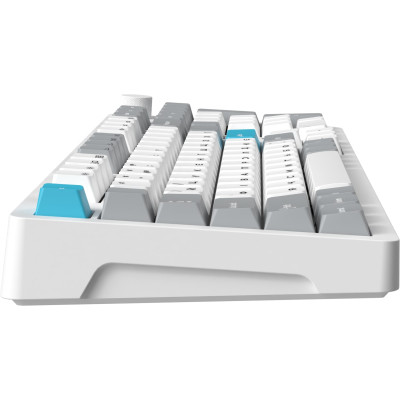 Клавіатура бездротова GamePro Asgard Drakkar Keychron Super Red Switch White (MK305WH)