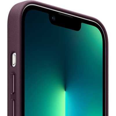 Чохол-накладка Apple Leather Case with MagSafe для Apple iPhone 13 Pro Dark Cherry (MM1A3) Чохол-накладка Apple Leather Case with MagSafe для Apple iPhone 13 Pro Dark Cherry (MM1A3)