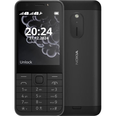 Мобiльний телефон Nokia 230 2024 Dual Sim Black Мобiльний телефон Nokia 230 2024 Dual Sim Black