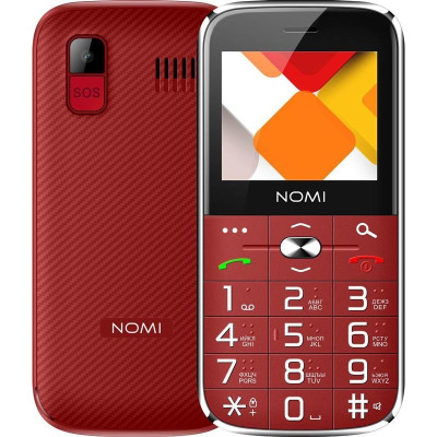 Мобільний телефон Nomi i220 Dual Sim Red Мобільний телефон Nomi i220 Dual Sim Red