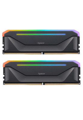 Модуль пам`ятi DDR5 2x16GB/5200 Apacer NOX RGB Black (AH5U32G52C522NBAA-2)