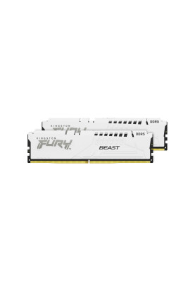 Модуль пам`яті DDR5 2x32GB/5200 Kingston Fury Beast White (KF552C40BWK2-64)