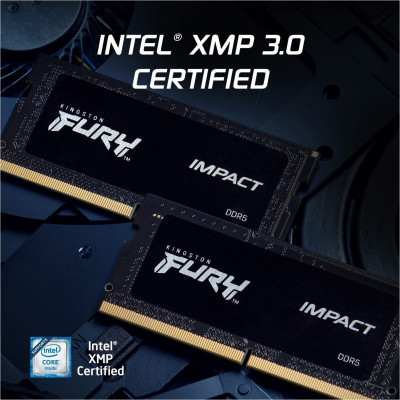 Модуль пам`ятi SO-DIMM DDR5 16GB/6000 Kingston Fury Impact (KF560S38IB-16) Модуль пам`ятi SO-DIMM DDR5 16GB/6000 Kingston Fury Impact (KF560S38IB-16)