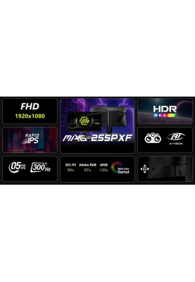 Монітор MSI 24.5" MAG 255PXF IPS Black 300Hz