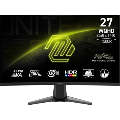Монітор MSI 27` MAG 27CQ6F VA Black Curved 180Hz