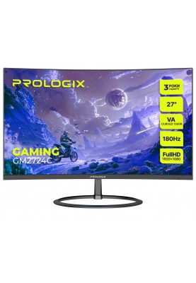 Монітор Prologix Gaming 27" GM2724C VA Black Curved 180Hz