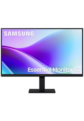 Монiтор Samsung 24" Essential S3 LS24F320 (LS24F320GAIXCI) IPS Black 120Hz