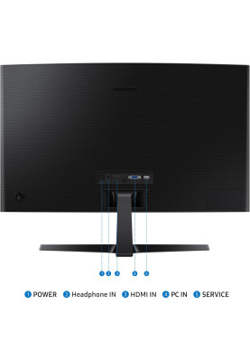 Монітор Samsung 24" LS24D366GA (LS24D366GAIXCI) VA Black Curved 100Hz