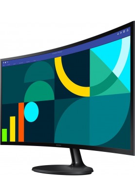 Монiтор Samsung 27" Essential S3 LS27D360 (LS27D360GAIXCI) VA Black Curved 100Hz