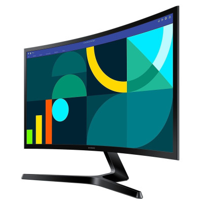 Монiтор Samsung 27" Essential S3 LS27D366 (LS27D366GAIXCI) VA Black Curved 100Hz