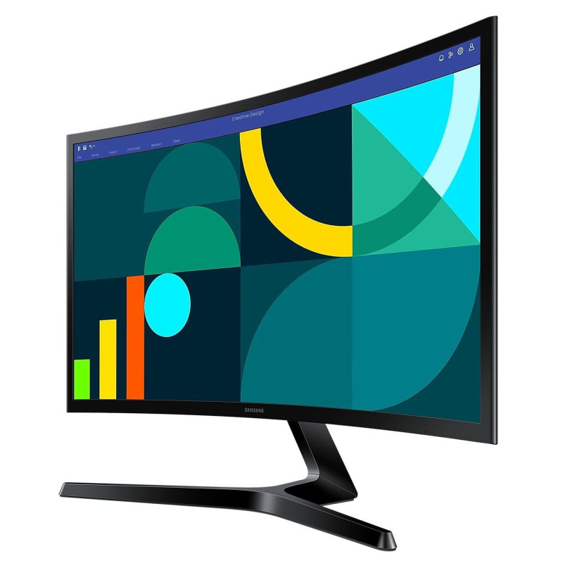Монiтор Samsung 27" Essential S3 LS27D366 (LS27D366GAIXCI) VA Black Curved 100Hz
