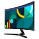 Монiтор Samsung 27" Essential S3 LS27D366 (LS27D366GAIXCI) VA Black Curved 100Hz