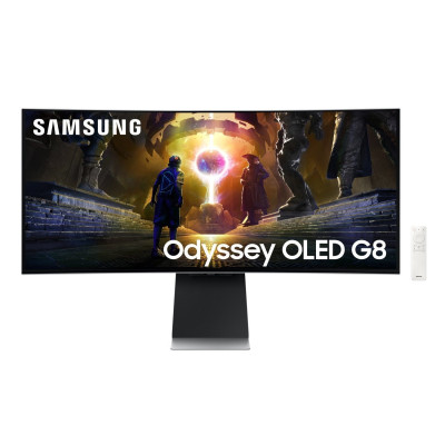 Монітор Samsung 34` LS34DG852 (LS34DG852SIXUA) OLED Black Curved 175Hz
