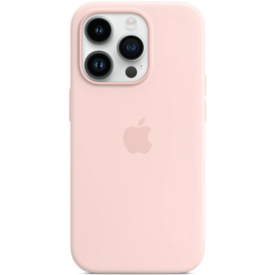 Чохол-накладка Apple Silicone Case with MagSafe для Apple iPhone 14 Pro Chalk Pink (MPTH3)