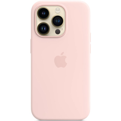 Чохол-накладка Apple Silicone Case with MagSafe для Apple iPhone 14 Pro Chalk Pink (MPTH3) Чохол-накладка Apple Silicone Case with MagSafe для Apple iPhone 14 Pro Chalk Pink (MPTH3)