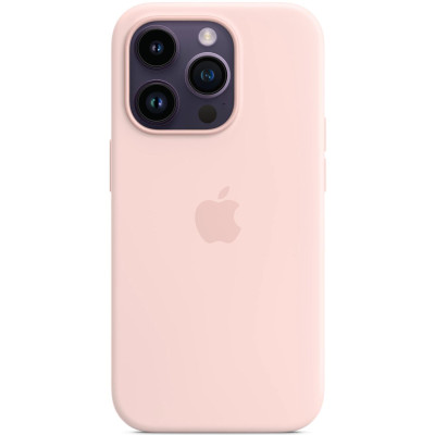Чохол-накладка Apple Silicone Case with MagSafe для Apple iPhone 14 Pro Chalk Pink (MPTH3) Чохол-накладка Apple Silicone Case with MagSafe для Apple iPhone 14 Pro Chalk Pink (MPTH3)