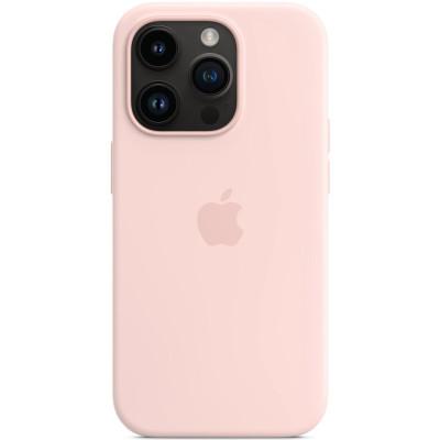 Чохол-накладка Apple Silicone Case with MagSafe для Apple iPhone 14 Pro Chalk Pink (MPTH3) Чохол-накладка Apple Silicone Case with MagSafe для Apple iPhone 14 Pro Chalk Pink (MPTH3)