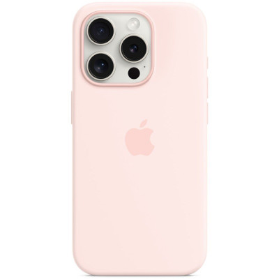 Чохол-накладка Apple Silicone Case with MagSafe для Apple iPhone 15 Pro Light Pink (MT1F3)