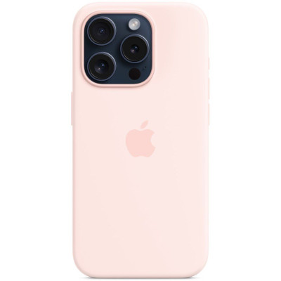 Чохол-накладка Apple Silicone Case with MagSafe для Apple iPhone 15 Pro Light Pink (MT1F3) Чохол-накладка Apple Silicone Case with MagSafe для Apple iPhone 15 Pro Light Pink (MT1F3)