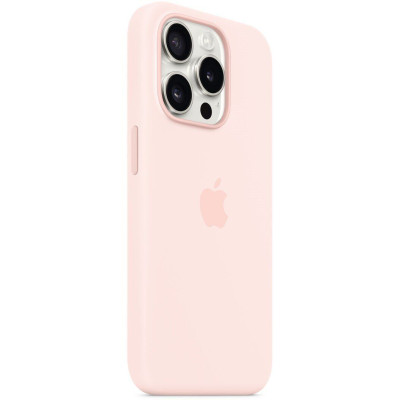 Чохол-накладка Apple Silicone Case with MagSafe для Apple iPhone 15 Pro Light Pink (MT1F3) Чохол-накладка Apple Silicone Case with MagSafe для Apple iPhone 15 Pro Light Pink (MT1F3)