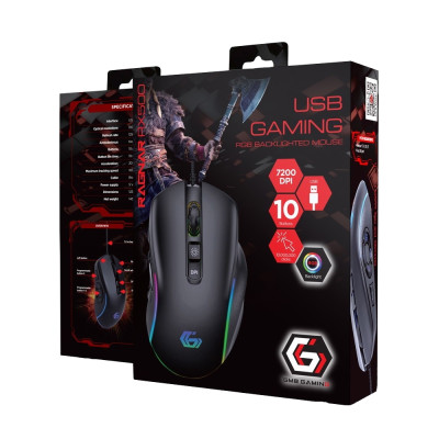 Миша Gembird MUSG-RAGNAR-RX500 Black