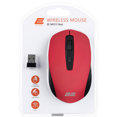 Миша бездротова 2E MF211 WL Red (2E-MF211WR) Миша бездротова 2E MF211 WL Red (2E-MF211WR)