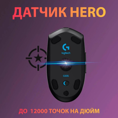 Миша бездротова Logitech G305 Black (910-005282) Миша бездротова Logitech G305 Black (910-005282)