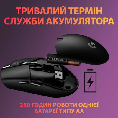 Миша бездротова Logitech G305 Black (910-005282) Миша бездротова Logitech G305 Black (910-005282)