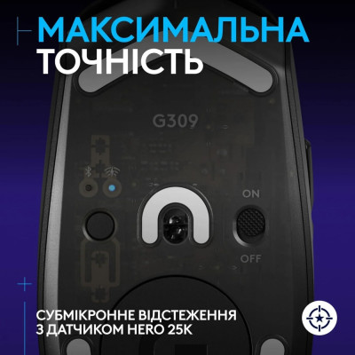 Миша бездротова Logitech G309 Black (910-007199) Миша бездротова Logitech G309 Black (910-007199)