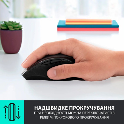 Миша бездротова Logitech M705 Marathon Black лазерна (910-001949) Миша бездротова Logitech M705 Marathon Black лазерна (910-001949)