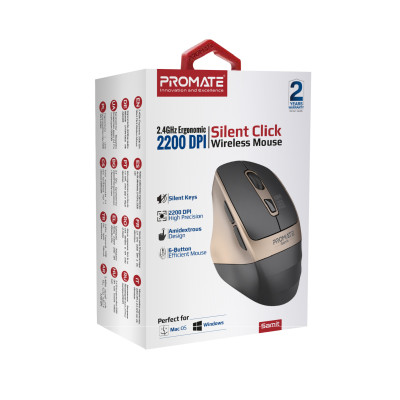 Миша бездротова Promate Samit Gold Миша бездротова Promate Samit Gold