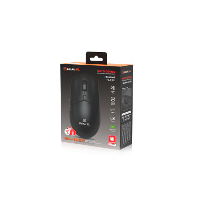 Миша бездротова REAL-EL RM-460W Black Миша бездротова REAL-EL RM-460W Black