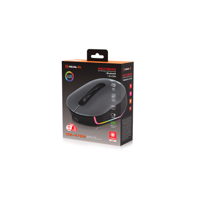 Миша бездротова REAL-EL RM-470W Dark Gray Миша бездротова REAL-EL RM-470W Dark Gray
