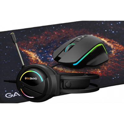 Комплект GamePro Gameset 3 в 1 USB миша + ігрова поверхня + гарнітурою (GS890)