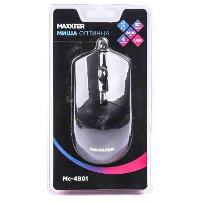 Миша Maxxter Mc-4B01 Black